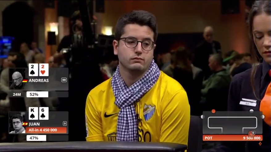 Juan Pardo 5.º en el Super High Roller