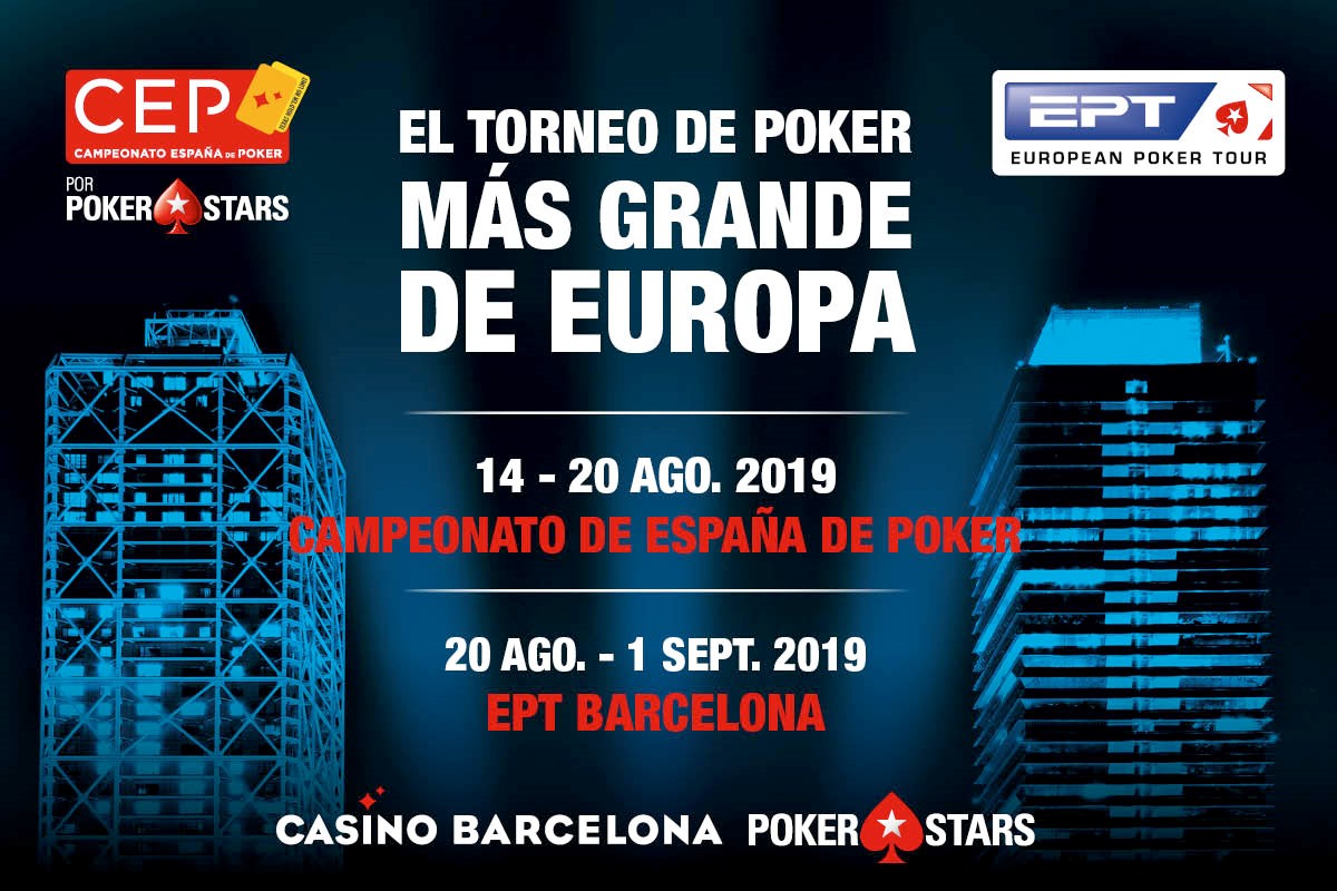 CEP y EPT llenarán Casino Barcelona del mejor poker mundial