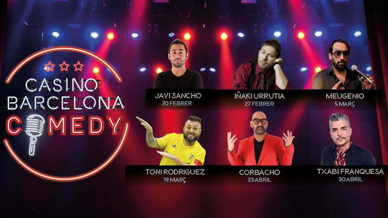 Casino Barcelona Comedy vuelve a reunir a los mejores monologuistas del país