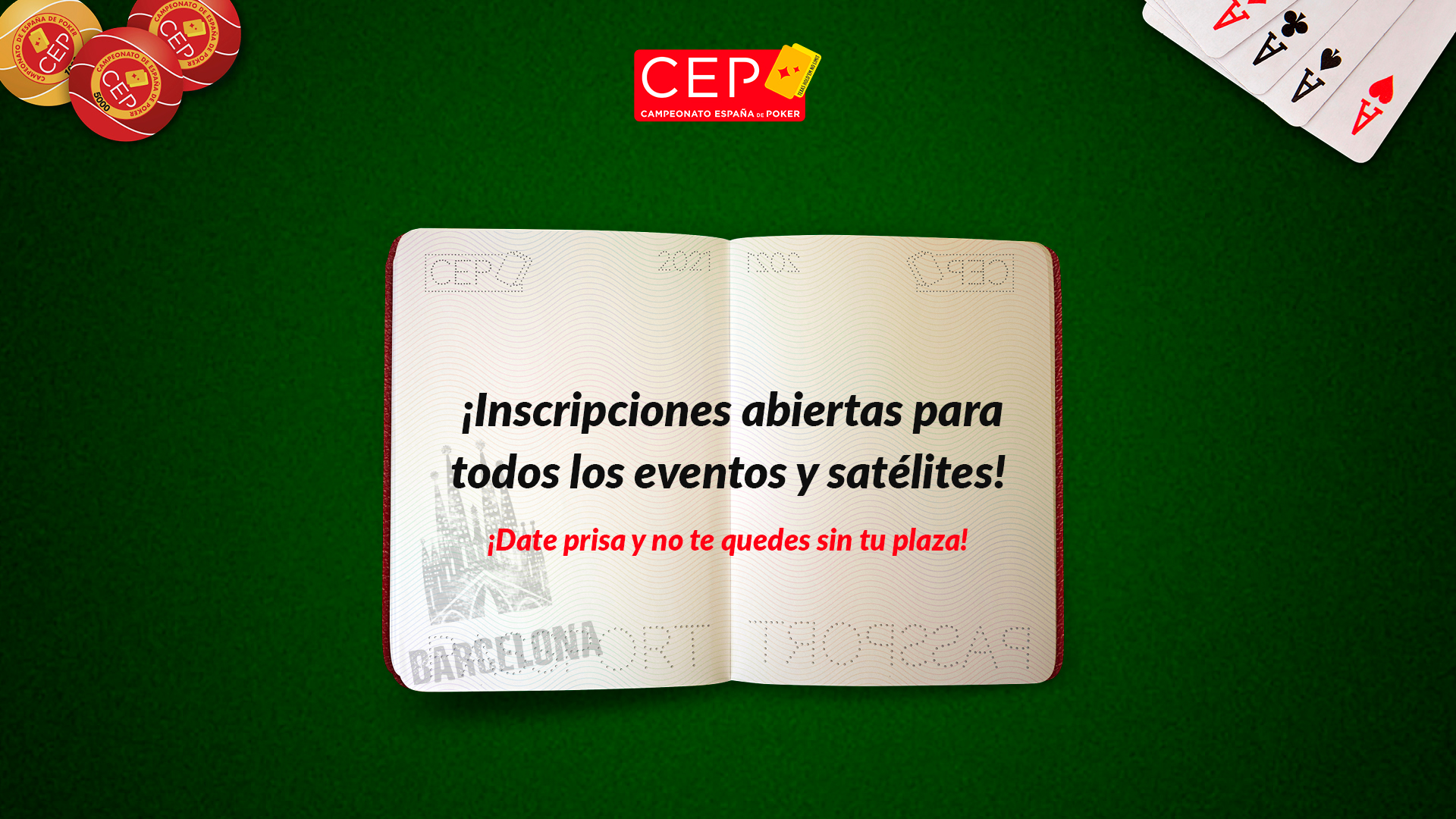 Inscripciones abiertas para todos los eventos i satélites del CEP Barcelona