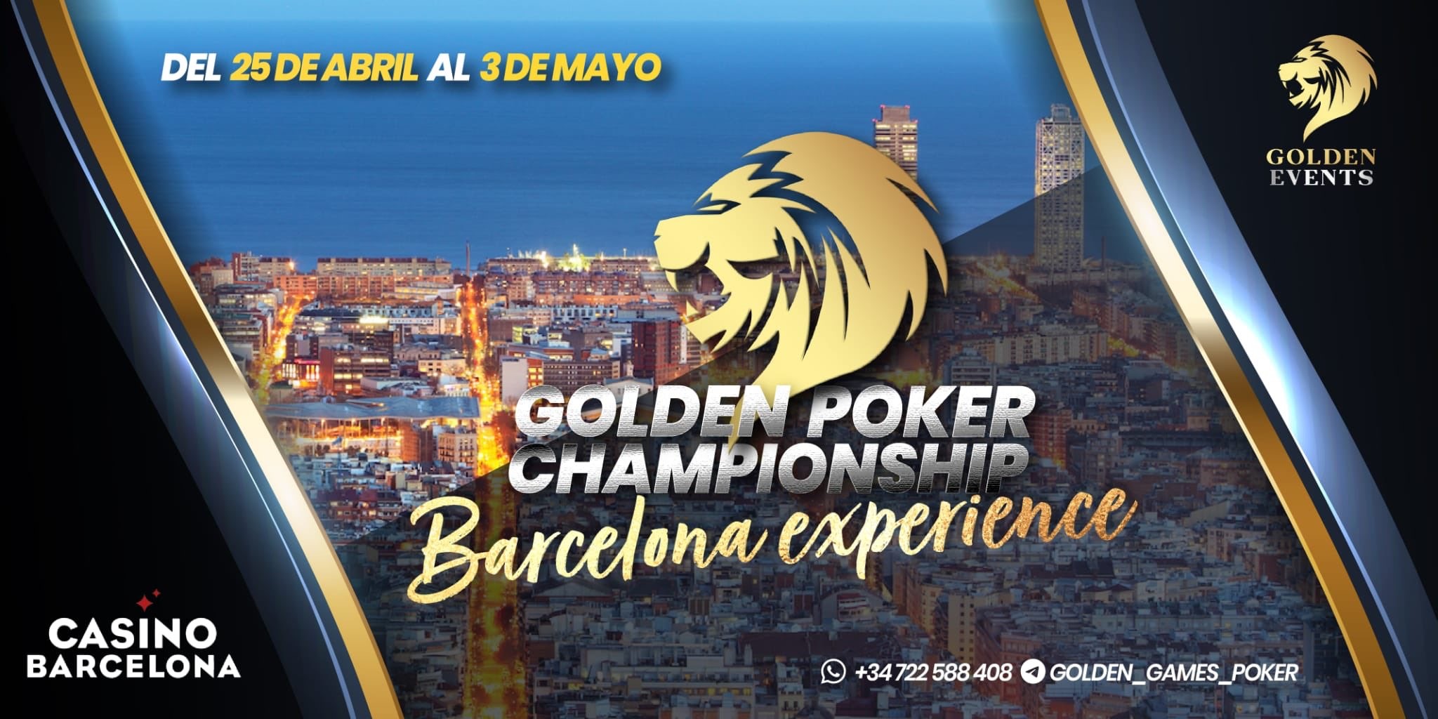 El Golden Poker Championship Barcelona Experience llega a Casino Barcelona