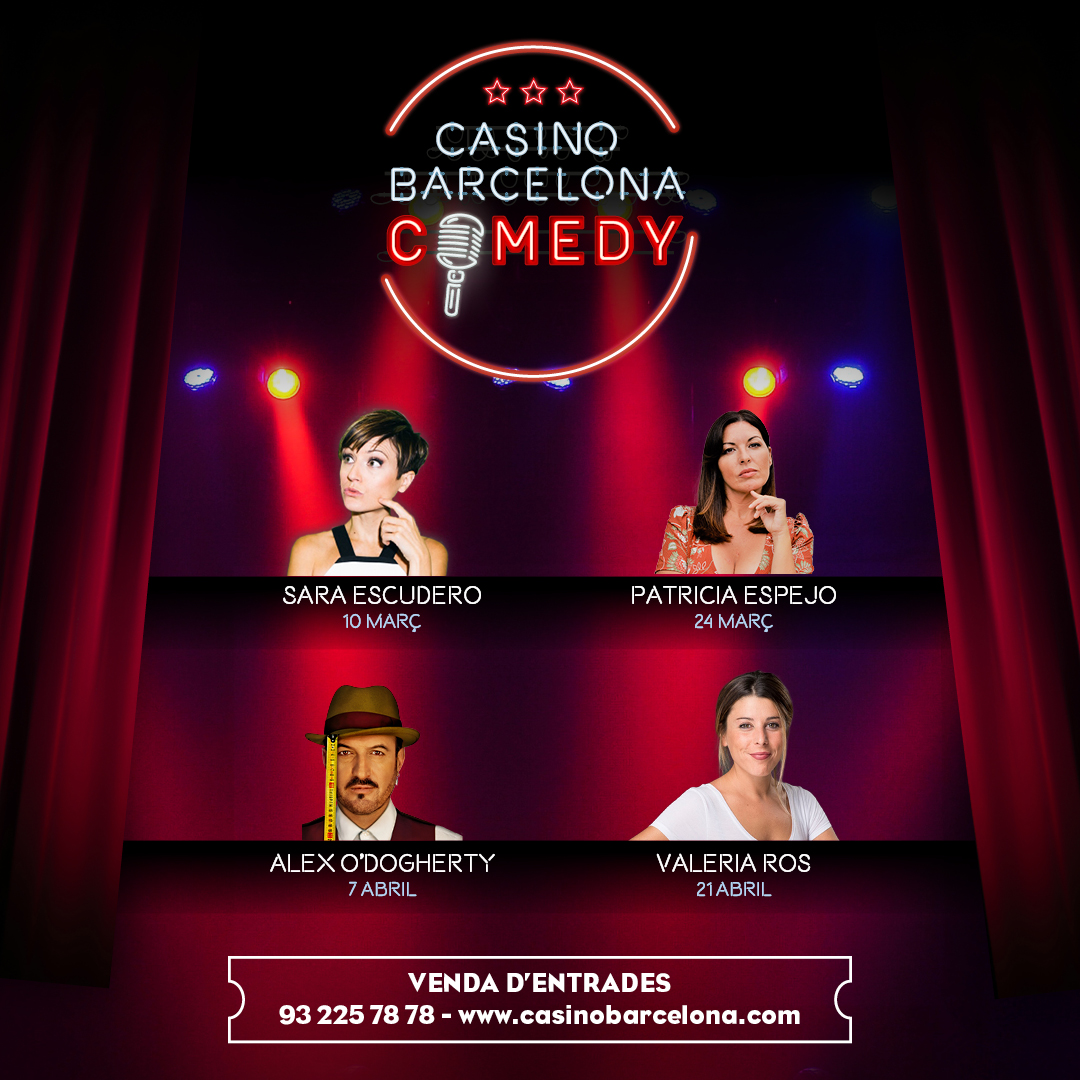 Los mejores monologuistas del país vuelven al  Casino Barcelona Comedy